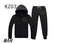 survetement kenzo pantalon en coton avec long sleeved in kz201845 for homme